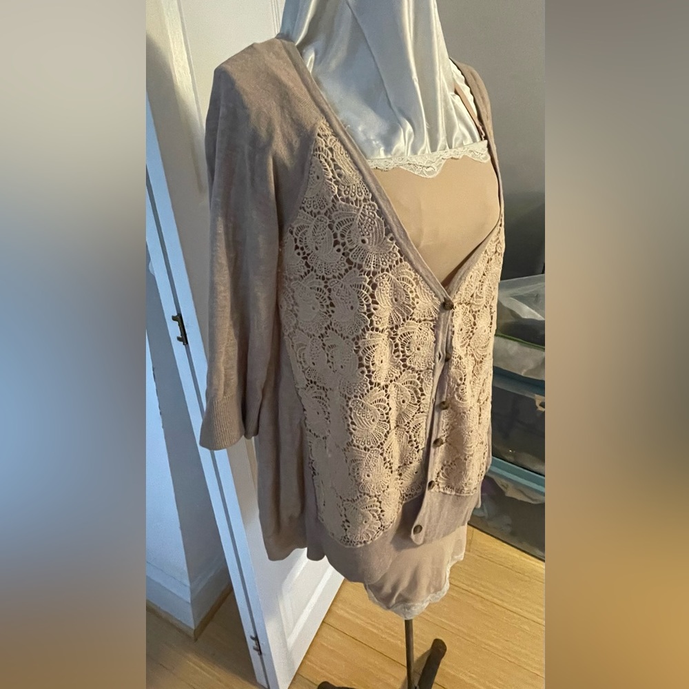 Anthro summer weight boho loose fit  cardigan